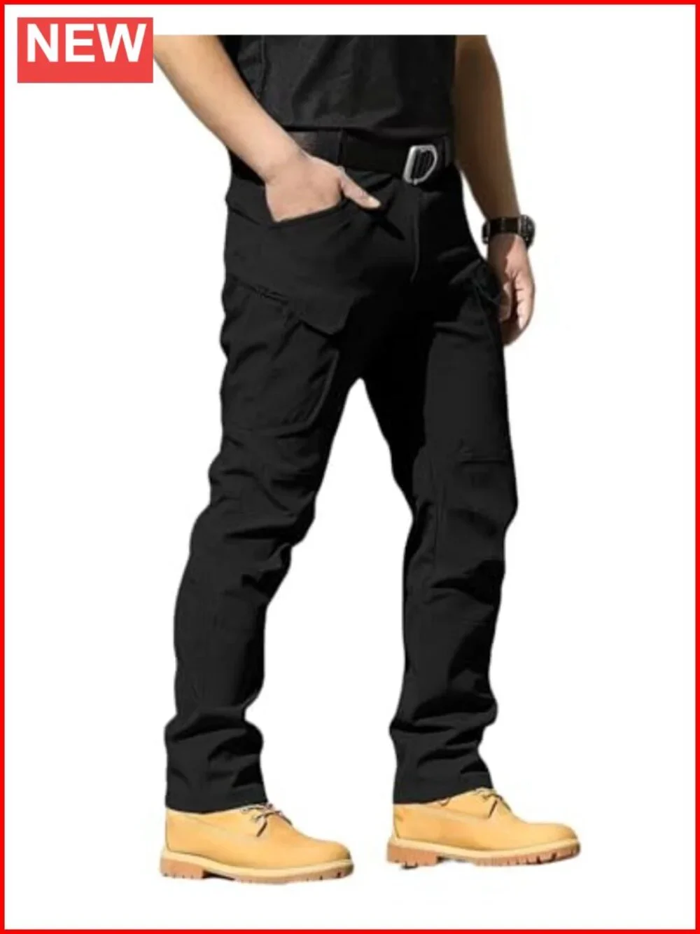 Water Resistant Tactical Cargo Pants, Multi-Pocket Hiking Pants